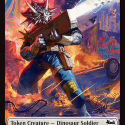 Dinosaur Soldier // Copy Double-Sided Token [Teenage Mutant Ninja Turtles Tokens]