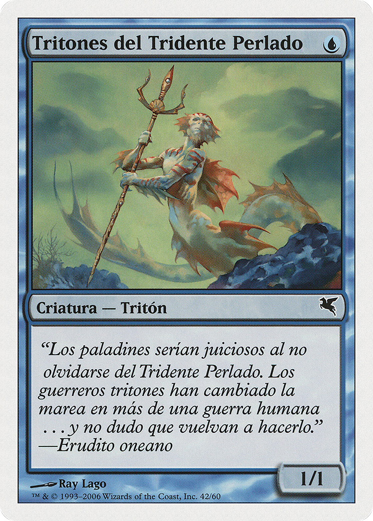 Merfolk of the Pearl Trident (French) - "Ondins du Trident nacré" (PSAL-E42) [Salvat 2005]