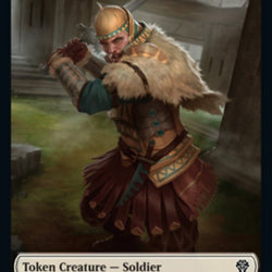 Soldier // Zombie Double-Sided Token [Dominaria United Tokens]