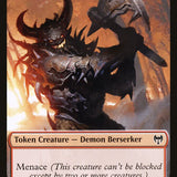 Dwarf Berserker // Demon Berserker Double-Sided Token [Kaldheim Tokens]
