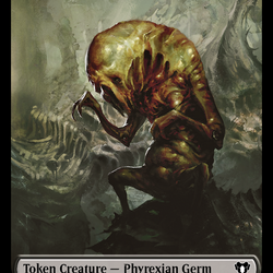 Elemental (0024) // Phyrexian Germ Double-Sided Token [Commander Masters Tokens]