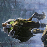 Fynn, the Fangbearer // Fynn, the Fangbearer (ASKHM-044) (Borderless) [Art Series: Kaldheim] Foil