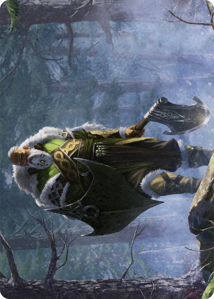 Fynn, the Fangbearer // Fynn, the Fangbearer (ASKHM-044) (Borderless) [Art Series: Kaldheim] Foil
