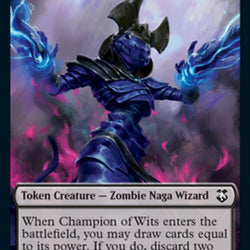 Champion of Wits // Illusion Double-Sided Token [Dungeons & Dragons: Adventures in the Forgotten Realms Commander Tokens]