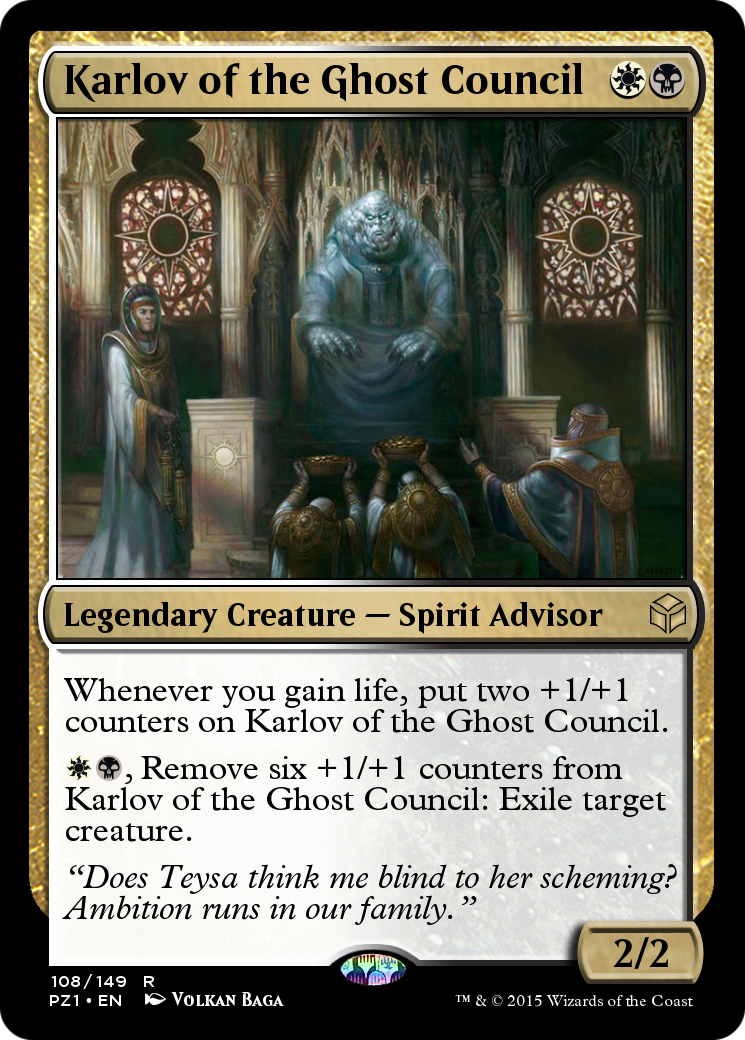 Karlov of the Ghost Council (PZ1-108) [Legendary Cube Prize Pack] Foil