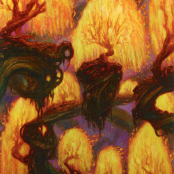 Grove of the Burnwillows // Grove of the Burnwillows (AZNR-034) (Borderless) [Zendikar Rising Art Series]