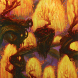 Grove of the Burnwillows // Grove of the Burnwillows (AZNR-034) (Borderless) [Zendikar Rising Art Series] Foil