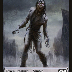 Cat (011) // Zombie Double-Sided Token [Core Set 2021 Tokens]