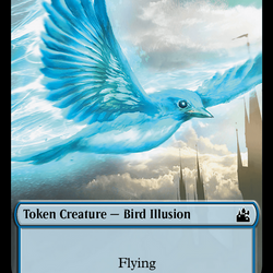 Bird // Bird Illusion Double-Sided Token [Ravnica Remastered Tokens]