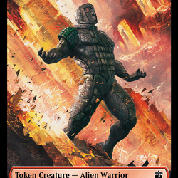 Soldier // Alien Warrior Double-Sided Token [Doctor Who Tokens]