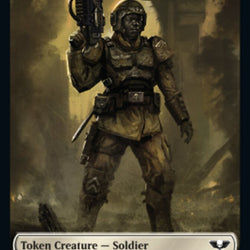 Soldier (002) // Space Marine Devastator Double-Sided Token [Warhammer 40,000 Tokens]