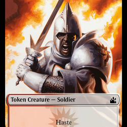 Goblin (0008) // Soldier Double-Sided Token [Ravnica Remastered Tokens]