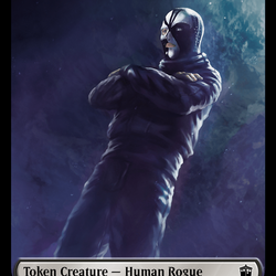 Human Rogue // Beast Double-Sided Token [Doctor Who Tokens]