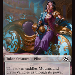 Vehicle // Pilot Double-Sided Token [Aetherdrift Tokens]