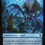 Spirit // Squid Double-Sided Token (Surge Foil) [FINAL FANTASY Commander Tokens]