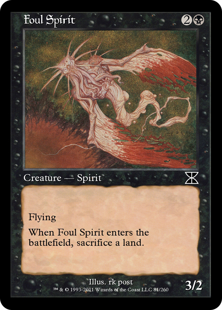 Foul Spirit (ME4-081) [Masters Edition IV] Foil