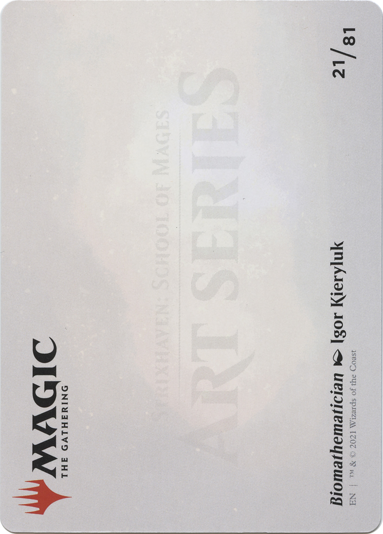 Biomathematician // Biomathematician (ASTX-021) (Borderless) [Strixhaven Art Series] Foil