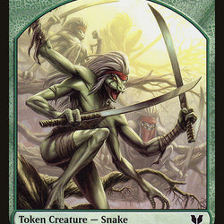 Beast // Snake (017) Double-Sided Token [Commander 2015 Tokens]
