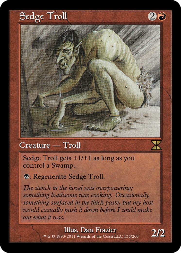 Sedge Troll (ME4-135) [Masters Edition IV] Foil