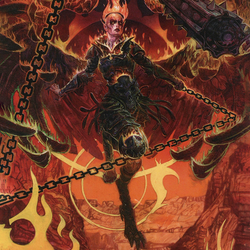 Zariel, Archduke of Avernus // Zariel, Archduke of Avernus (AAFR-077) (Borderless) [Adventures in the Forgotten Realms Art Series]