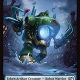 Hero (0006) // Robot Warrior (0012) Double-Sided Token [FINAL FANTASY Tokens]