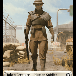 Food (0014) // Human Soldier Double-Sided Token [Fallout Tokens]