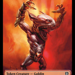 Rebel // Goblin Double-Sided Token [Phyrexia: All Will Be One Commander Tokens]