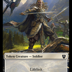 Soldier // Food Token [The Lord of the Rings: Tales of Middle-Earth Commander Tokens]