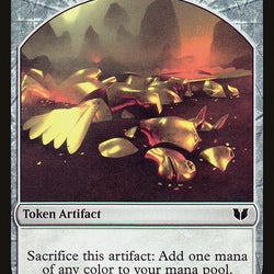Gold // Knight (005) Double-Sided Token [Commander 2015 Tokens]