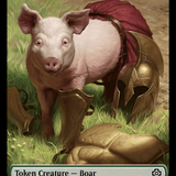 Boar // Merfolk (0005) Double-Sided Token [The Lost Caverns of Ixalan Commander Tokens]