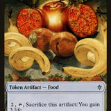 Human Warrior // Food (16) Double-Sided Token [Throne of Eldraine Tokens]