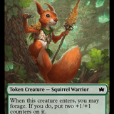 Food // Bushy Bodyguard Double-Sided Token [Bloomburrow Tokens]