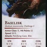 Underdark Basilisk // Basilisk (AAFR-009) (Borderless) [Adventures in the Forgotten Realms Art Series] Foil
