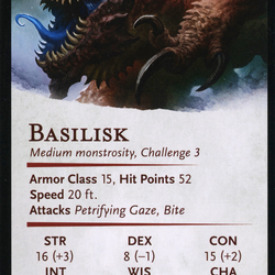 Underdark Basilisk // Basilisk (AAFR-009) (Borderless) [Adventures in the Forgotten Realms Art Series]