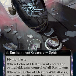 Tribute to Horobi // Echo of Death's Wail (Extended Art) [Kamigawa: Neon Dynasty]