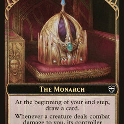 Horror // The Monarch Double-Sided Token [Commander Legends Tokens]