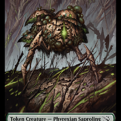 First Mate Ragavan // Phyrexian Saproling Double-Sided Token [March of the Machine Tokens]