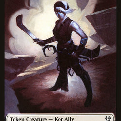 Bird // Kor Ally Double-Sided Token [Zendikar Rising Commander Tokens]
