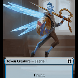 Faerie // Saproling Double-Sided Token [Wilds of Eldraine Commander Tokens]