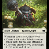 Bat // Warren Warleader Double-Sided Token [Bloomburrow Tokens]