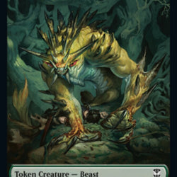 Plant // Beast Double-Sided Token [Streets of New Capenna Commander Tokens]