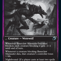 Baneblade Scoundrel // Baneclaw Marauder [Innistrad: Double Feature]