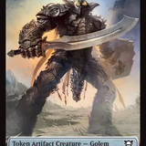 Golem (0012) // Golem (0014) Double-Sided Token [Edge of Eternities Commander Tokens]
