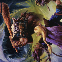 Den of the Bugbear // Den of the Bugbear (AAFR-034) (Borderless) [Adventures in the Forgotten Realms Art Series]