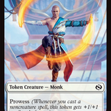 Bird // Monk Double-Sided Token [Tarkir: Dragonstorm Tokens]