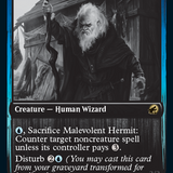 Malevolent Hermit // Benevolent Geist [Innistrad: Double Feature]