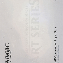 Silverquill Command // Silverquill Command (ASTX-041) (Borderless) [Strixhaven Art Series]