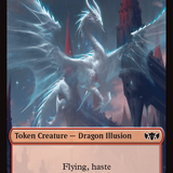 Dragon Illusion // Monk Double-Sided Token [Tarkir: Dragonstorm Commander Tokens]