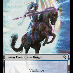 Assassin // Knight (10) Double-Sided Token [March of the Machine Commander Tokens]