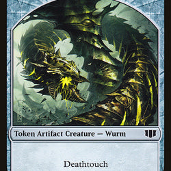 Wurm (032/036) // Goat Double-Sided Token [Commander 2014 Tokens]
